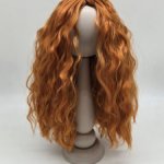 Парик для кукол, волосы волнистые, цв.рыжий (8W), обхват головы 27см П-50