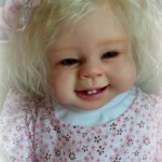 Мой 2 опыт по прошивки волос,реборн Светланка