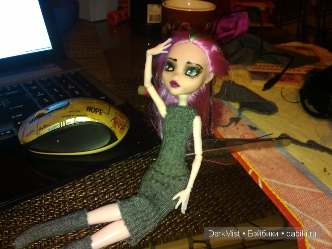 Продолжаю учиться делать ООАК Монстер Хай (фото 3)