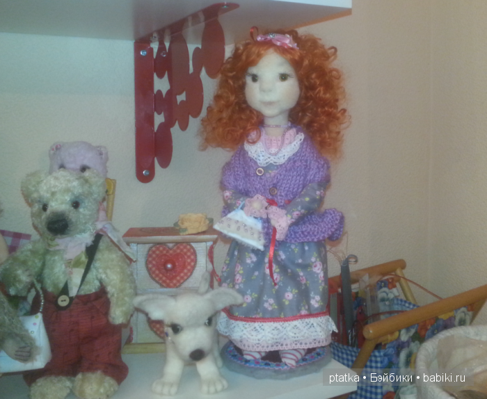 Теплая Василиса - Авторская кукла методом валяния из шерсти (фото 4)