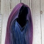 Красивый парик сине-фиолетовый, СД 8-9.