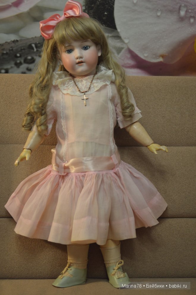 Нинель - антикварная кукла от Armand Marseille, клеймо DRGM 390 n, 246/1, А12М, 76см