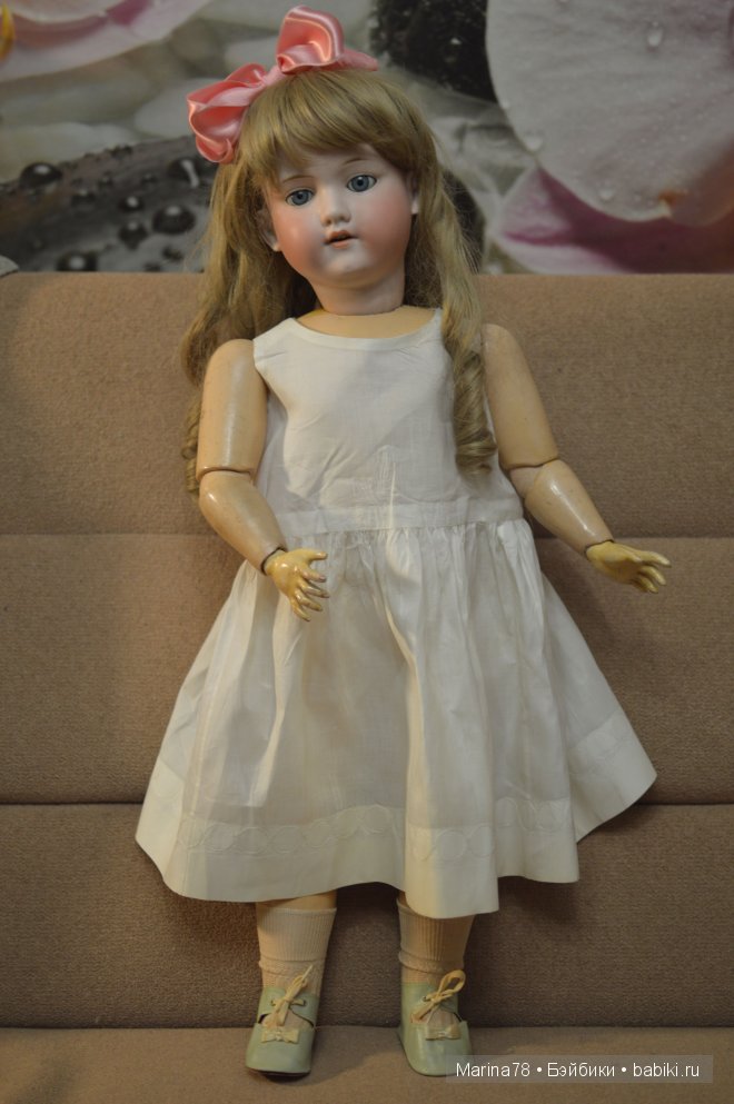 Нинель - антикварная кукла от Armand Marseille, клеймо DRGM 390 n, 246/1, А12М, 76см