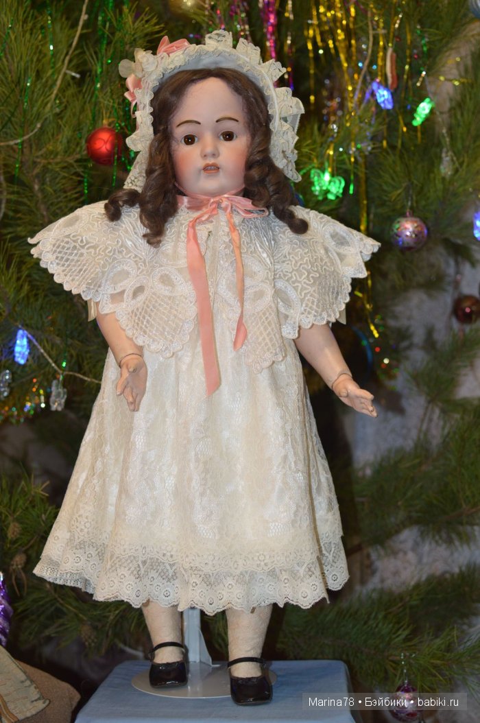 Крестильное платье для антикварной куклы Глашеньки Kestner