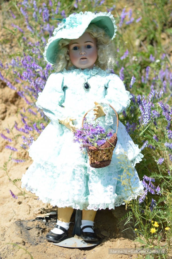 Хорошая девочка, антикварная кукла Молли от Kestner (фото 3)