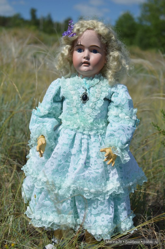 Хорошая девочка, антикварная кукла Молли от Kestner (фото 8)