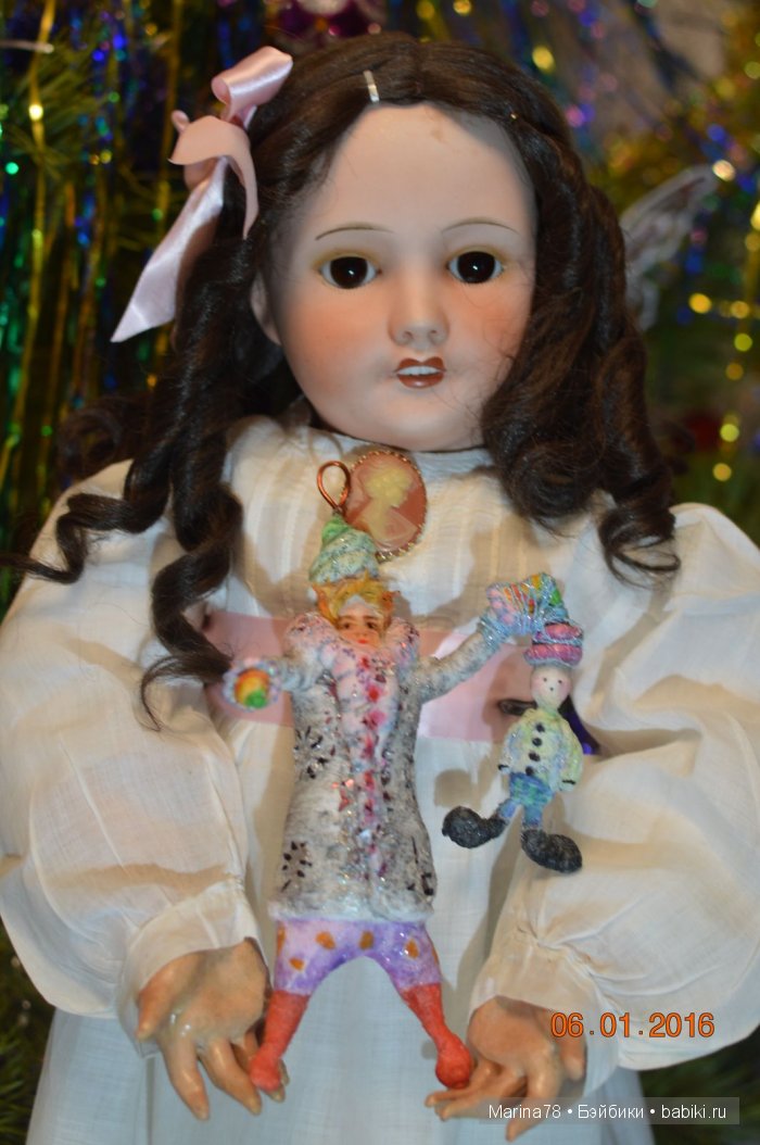 Старинная кукла Unis - Красавица Дафна и Рождество | Бэйбики Старинная кукла Unis - Красавица Дафна и Рождество