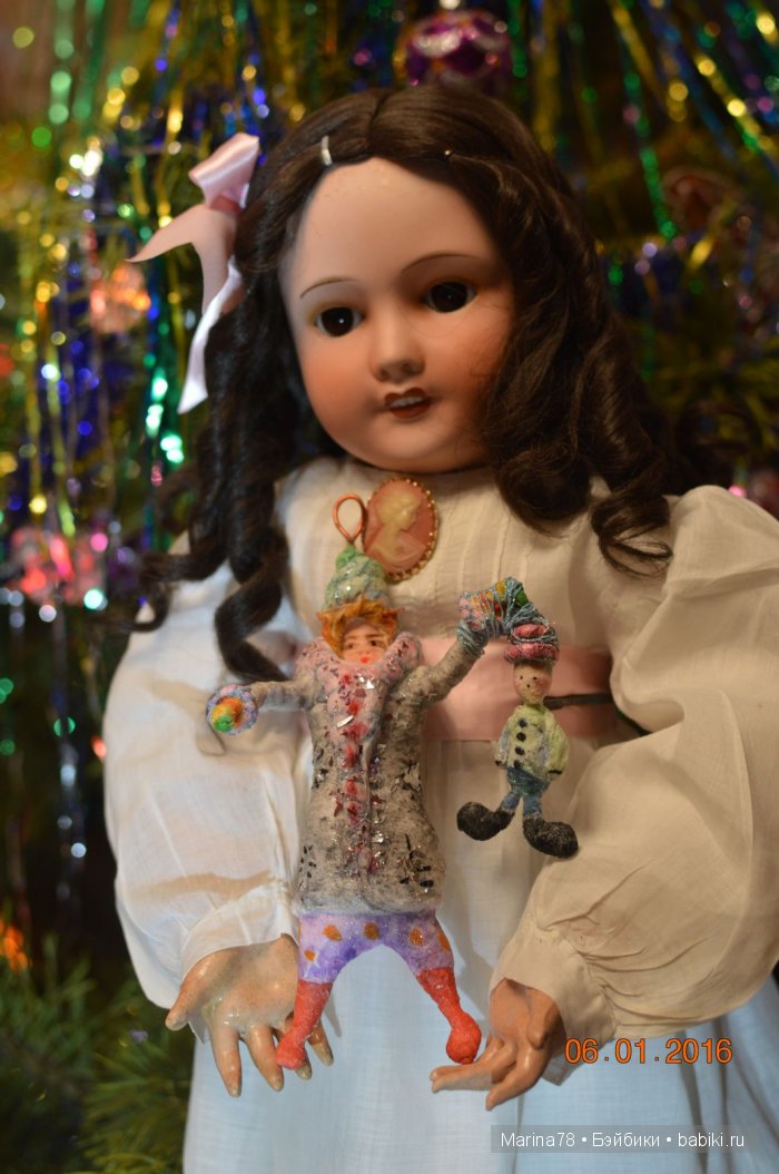 Старинная кукла Unis - Красавица Дафна и Рождество | Бэйбики Старинная кукла Unis - Красавица Дафна и Рождество