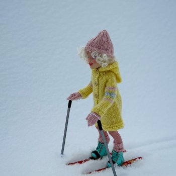 Феечка на лыжах!