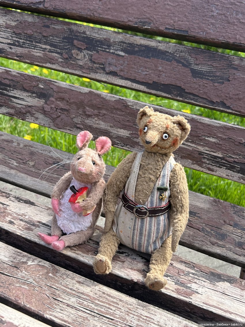 Михмух и Крыс. Весна 🌷 — Авторские мишки Тедди и друзья: фото
