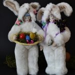 Пасхальные зайчики тедди долл из Eastervillage
