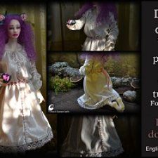 Платье Друида для BJD 1/6 30 см видеоурок и выкройка PDF