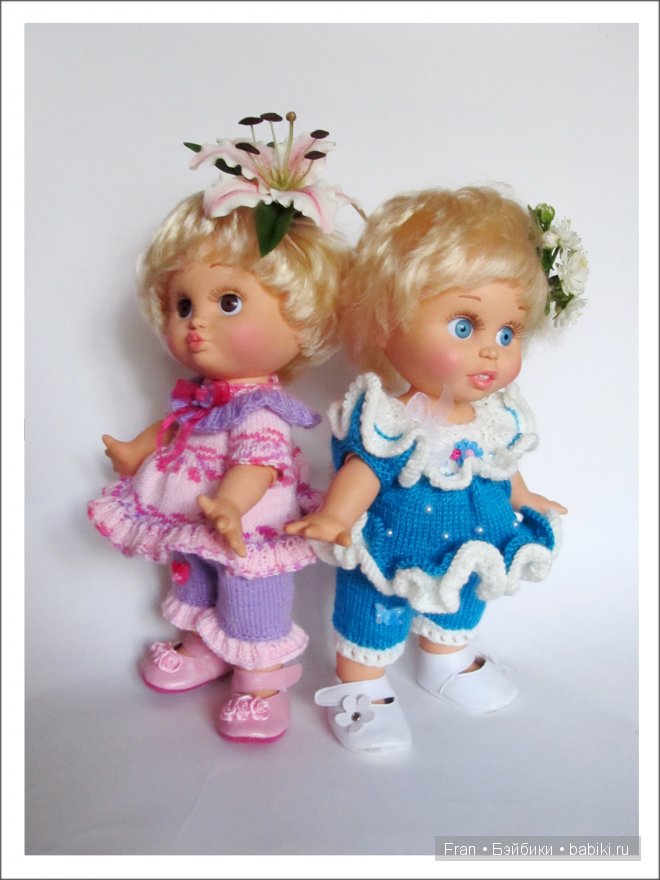 Вязалочки на кукол Galoob baby Face 3 Прощание с летом