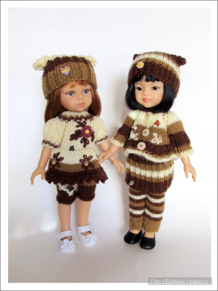 Вязаные наряды для моих Паолочек (Paola Reina)