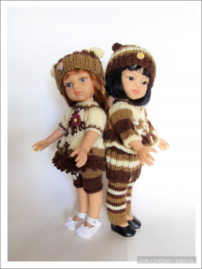 Вязаные наряды для моих Паолочек (Paola Reina)
