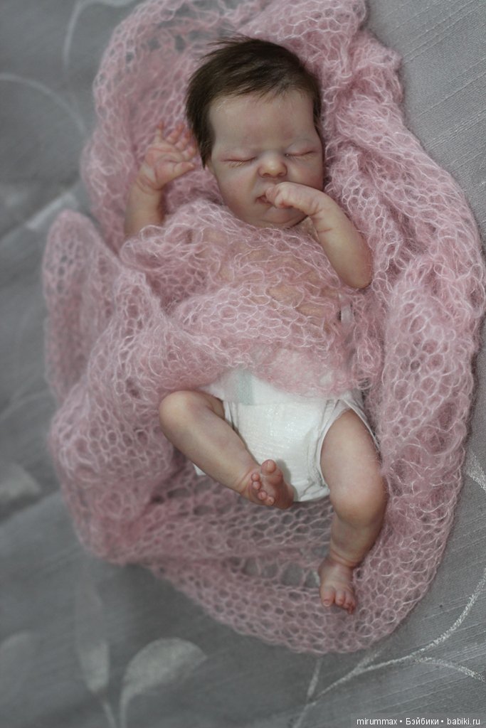 Кнопочка Mini baby Wee Patience. куклы реборн Наталии Размысловой (фото 8)