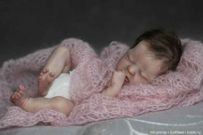 Кнопочка Mini baby Wee Patience. куклы реборн Наталии Размысловой (фото 9)