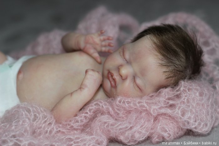 Кнопочка Mini baby Wee Patience. куклы реборн Наталии Размысловой (фото 5)