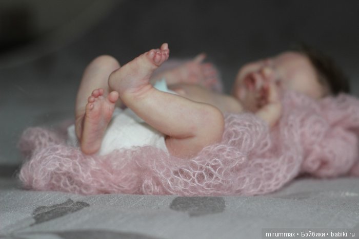 Кнопочка Mini baby Wee Patience. куклы реборн Наталии Размысловой (фото 7)