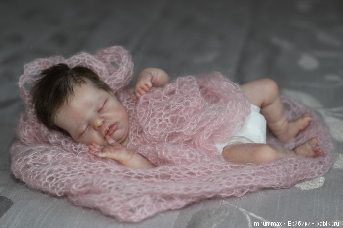 Кнопочка Mini baby Wee Patience. куклы реборн Наталии Размысловой (фото 10)