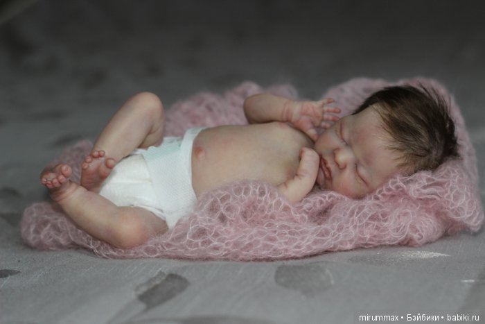 Кнопочка Mini baby Wee Patience. куклы реборн Наталии Размысловой (фото 6)