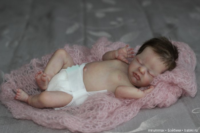 Кнопочка Mini baby Wee Patience. куклы реборн Наталии Размысловой (фото 2)