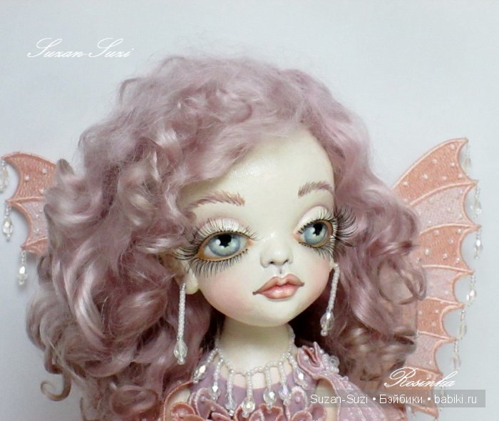 Утренняя фея Росинка на цветке. Кукла из ткани (фото 7)