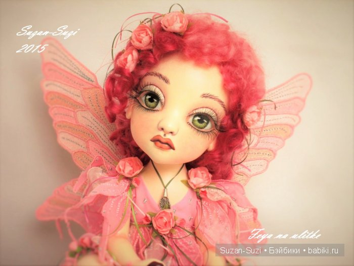 Фея на улитке в розовом. Создана на заказ