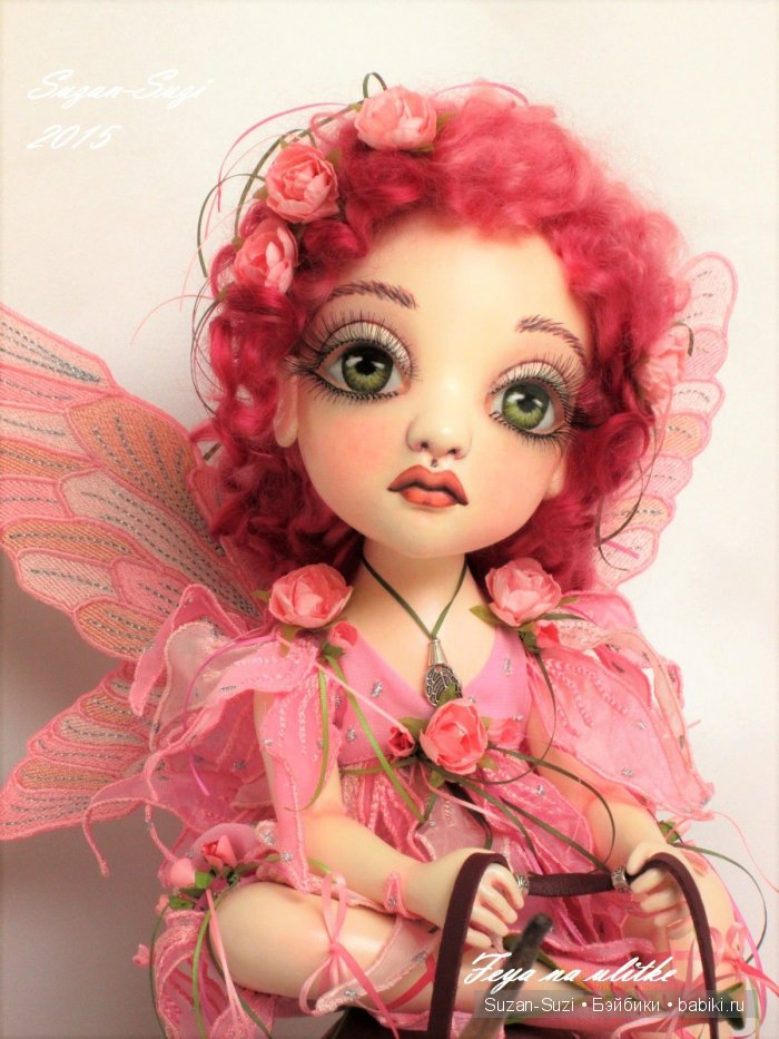 Фея на улитке в розовом. Создана на заказ (фото 2)