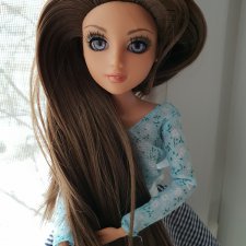 Еще одна красотка с длинными волосами. ООАК Лея Мокси Тинз