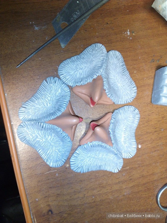 Совята пузатики — Игрушки в смешанной технике (мех и глина): Арт