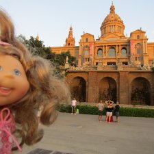 На вершине горы Монжуик в Барселоне