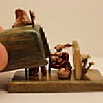 Сюжетная деревянная миниатюра Геннадия Ефимова