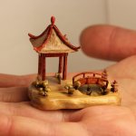 Миниатюра для кукол Геннадия Ефимова "Медитация в японском саду"