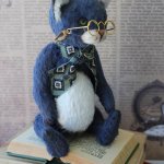 Кот ученый, игрушка ручной работы