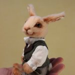 Юный франт Майкл, авторская игрушка ручной работы