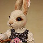 Пасхальный кролик, игрушка  ручной работы