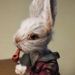 Кролик Марко, авторская игрушка ручной работы