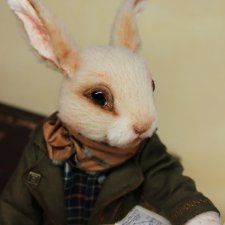 Кролик Джером, авторская игрушка ручной работы