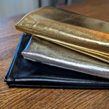 Лот тканей: серебро, золото, черный