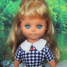 Кукла ГДР немецкая 40 редкая, с макияжем.