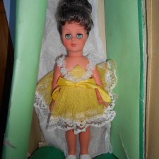 Кукла ГДР немецкая Германия 30см новая в коробке редкая яркая красавица