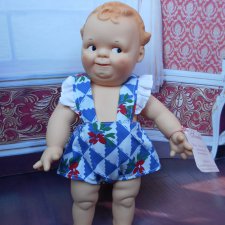 Кукла Кьюпи Kewpie Scootles купидон от Rose O'Neill клеймо пупс винил 30см новый