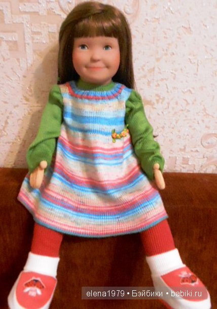 Лолле и вязаное платьице | Бэйбики Лолле и вязаное платьице — Одежда и обувь для кукол своими руками: фото (фото 3)