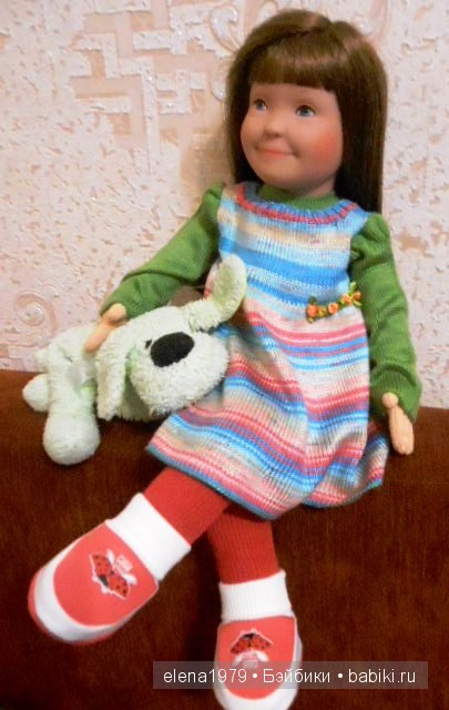 Лолле и вязаное платьице | Бэйбики Лолле и вязаное платьице — Одежда и обувь для кукол своими руками: фото (фото 4)
