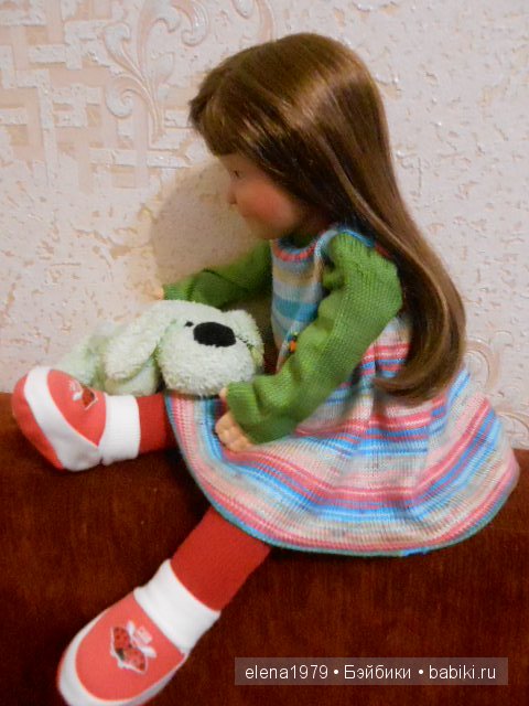 Лолле и вязаное платьице | Бэйбики Лолле и вязаное платьице — Одежда и обувь для кукол своими руками: фото (фото 5)