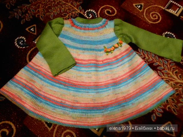 Лолле и вязаное платьице | Бэйбики Лолле и вязаное платьице — Одежда и обувь для кукол своими руками: фото