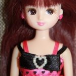 Licca-chan Emily Hair Color Change PlaySet Rose Red Dress