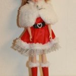 "Прозрачная" Ликка в костюме Санты от лимитного сета.