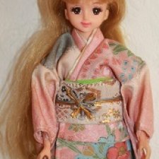 Винтажное кимоно Такара для кукол 1/6